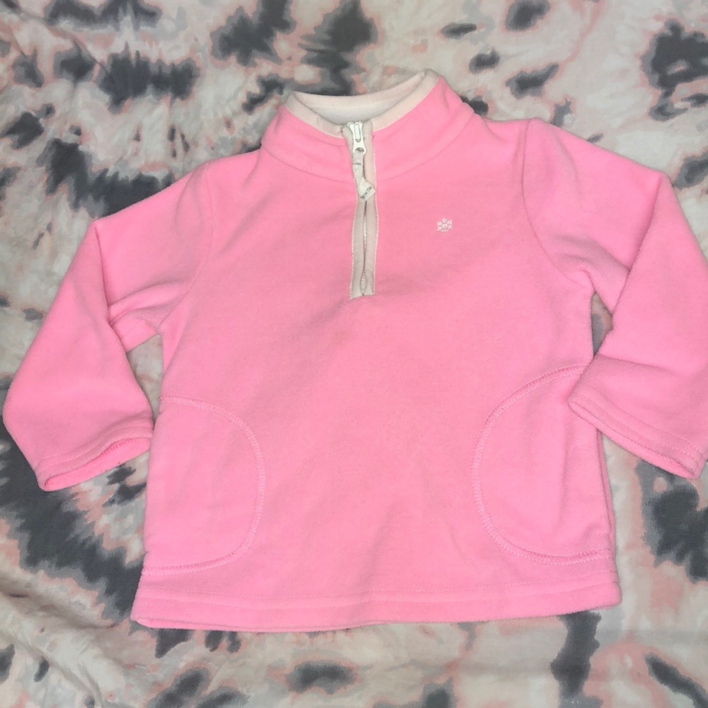 Pink & White Half Zip Fleece 18 Months Carter’s